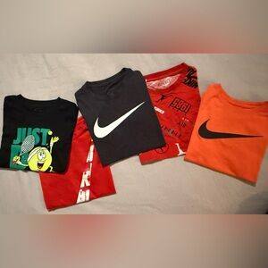 Nike Kids T-Shirt Bundle - 5 short sleeve Nike graphic T-shirts- Boys size 7/8